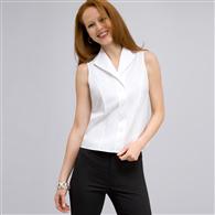 No-Iron Platinum Easy Care Sleeveless Fitted Shirt