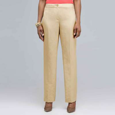 Washable Linen Slim Pant